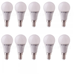 10 LAMPADINE LED V-Tac Bulbo E27 da 9W Lampade Luce Calda Naturale Fredda-FREDDA