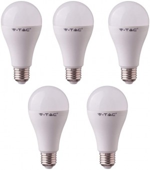 5 LAMPADINE LED V-Tac E27 9W a 20W Lampada Sfera Globo Bulbo Par freddo caldo naturale-CALDO-9w-5