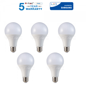 5 LAMPADINE LED V-Tac E27 9W a 20W Lampada Sfera Globo Bulbo Par freddo caldo naturale