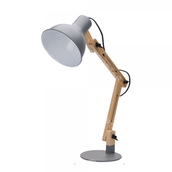 Lampada LED da Tavolo Scrivania Pieghevole Industri in Legno con